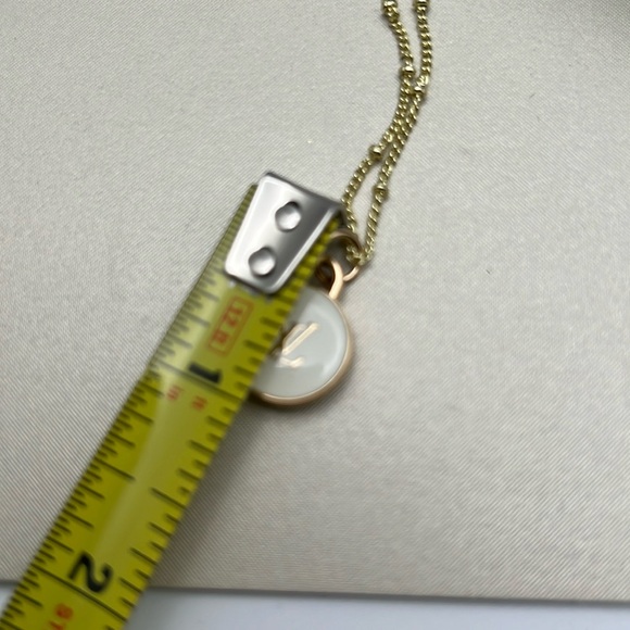 Luxury Charm (LV)-Gold/White, LV Both Side, Unbranded 18" Chain, Box & Dust bag - Picture 10 of 15